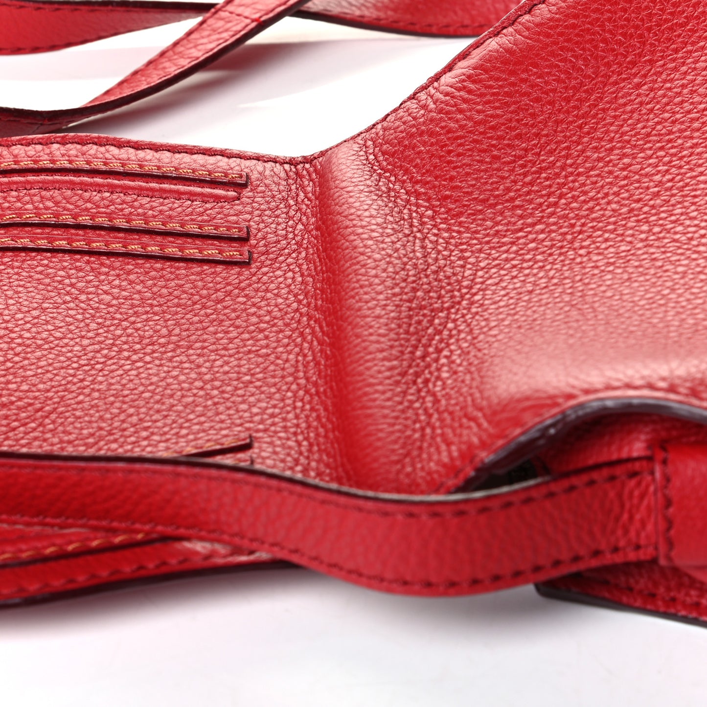 Calfskin Mini Marcie Round Crossbody Bag Red