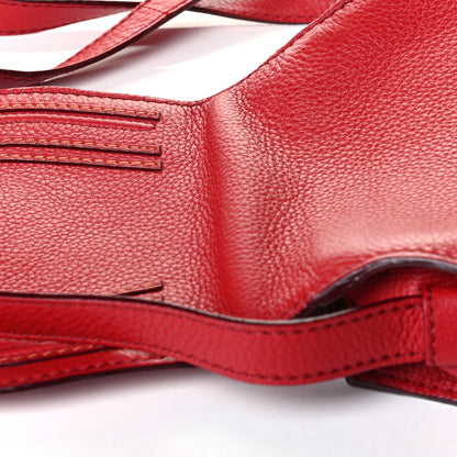 Chloe Calfskin Mini Marcie Round Crossbody Bag Red 6 of 7