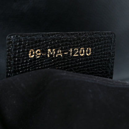 Christian Dior Grained Calfskin Saddle Bag Black 7 of 11