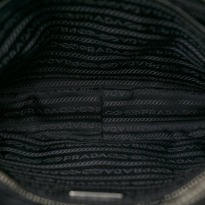 Prada Nylon Tessuto Impuntu Quilted Bandoliera Crossbody Bag Black 5 of 10