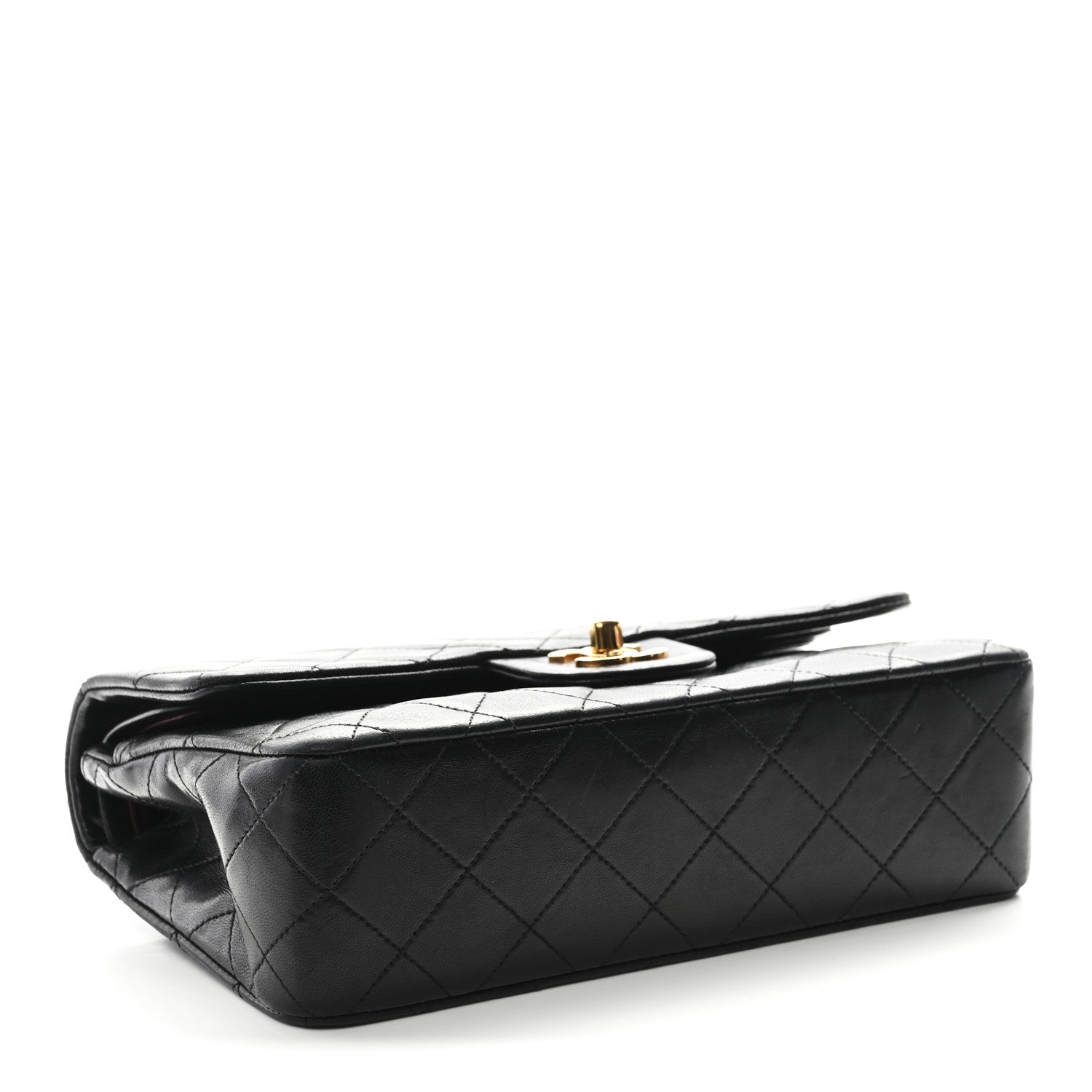 Chanel Lambskin Quilted Small Double Flap Black 4 of 12