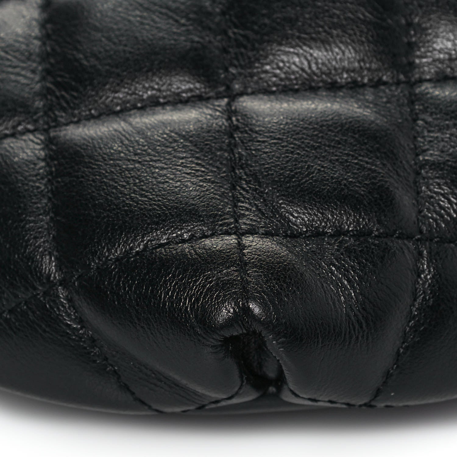 Chanel Calfskin Quilted Waist Belt Bag Black 9 of 12