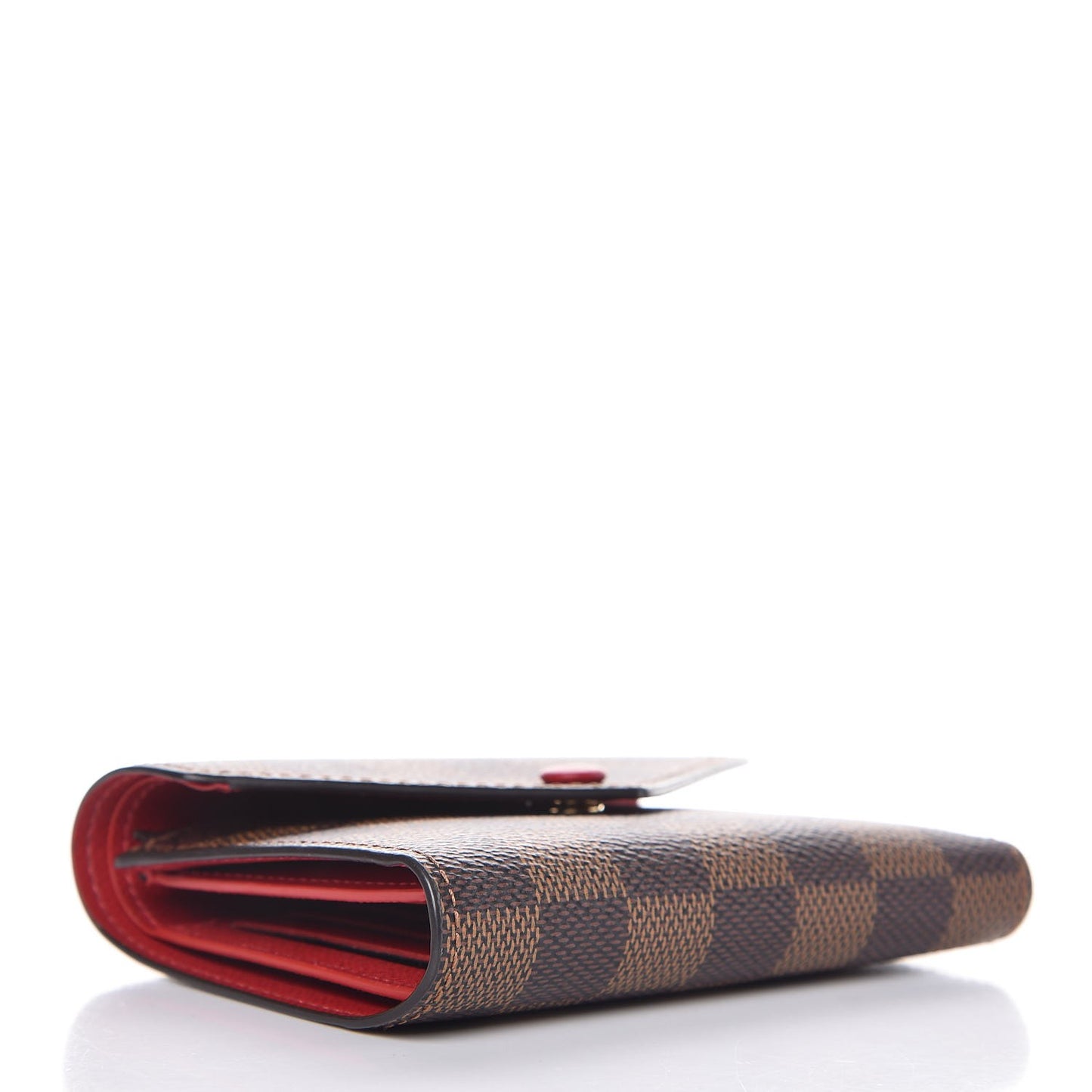 Damier Ebene Victorine Wallet Red