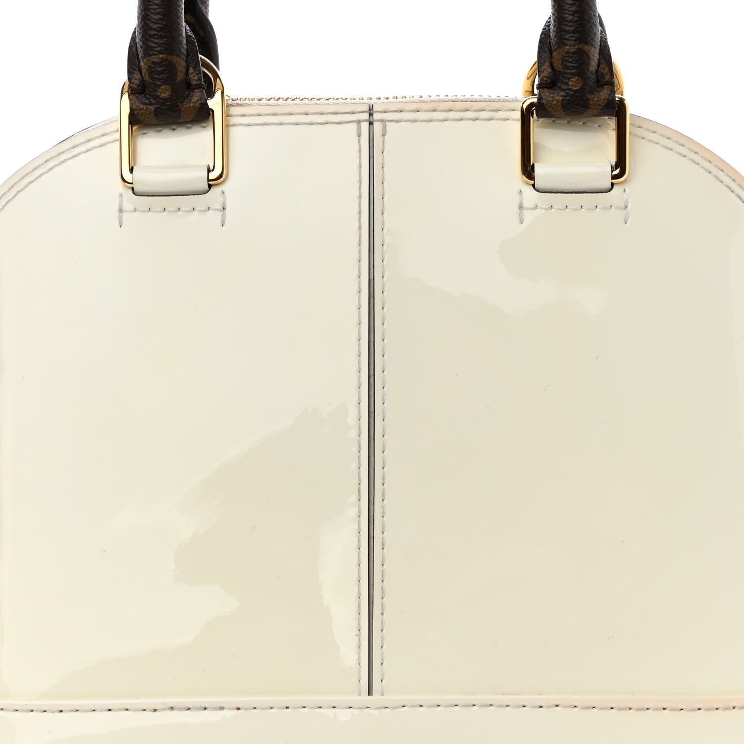Louis Vuitton Patent Monogram Alma BB White 7 of 13