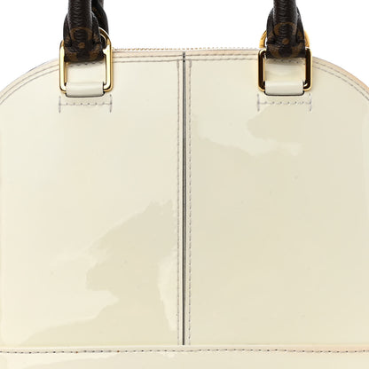 Louis Vuitton Patent Monogram Alma BB White 7 of 13