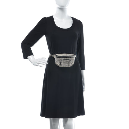 Alexander Wang Pebbled Lambskin Dumbo Fanny Pack Black White 2 of 7