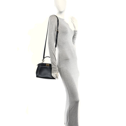 Fendi Nappa Mini Peekaboo Iconic Satchel Black 2 of 11