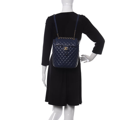 Chanel Calfskin Quilted Small Urban Spirit Backpack Navy 2 of 10