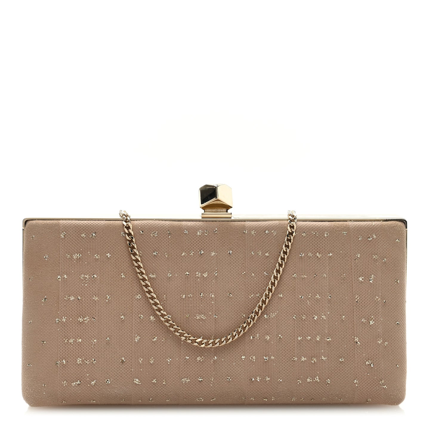 Suede Tulle Glitter Celeste Clutch Ballet Pink