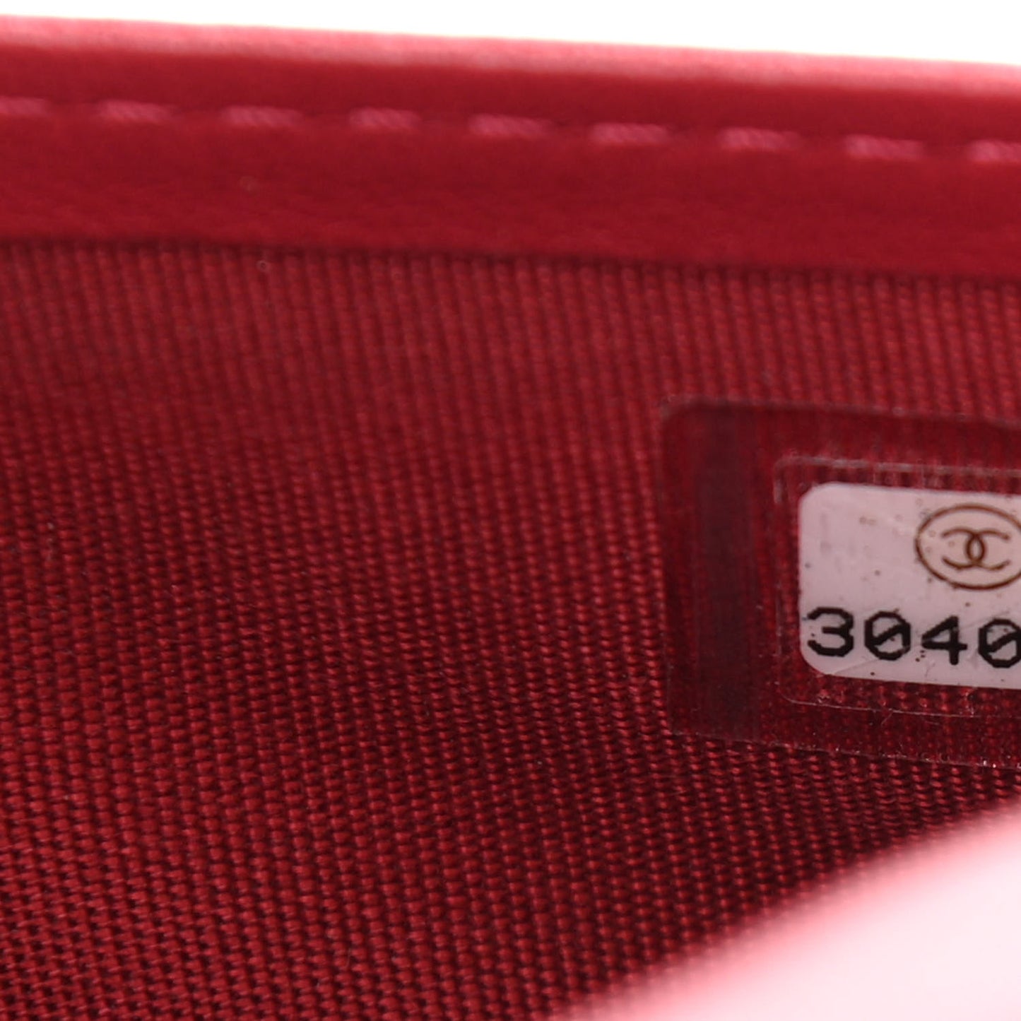 Lambskin Quilted All About Chanel Charm Wristlet Wallet Red