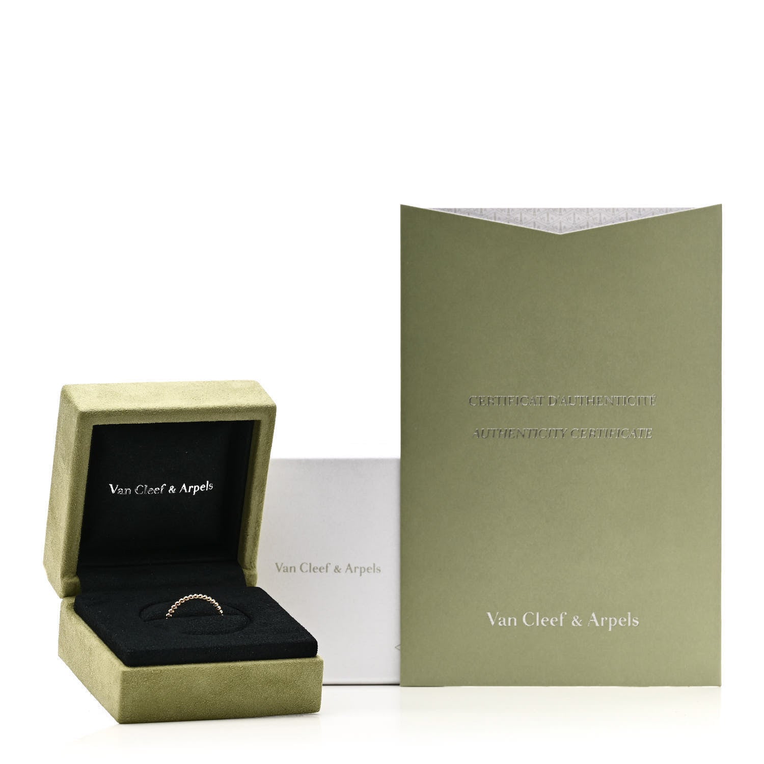 Van Cleef & Arpels 18K Rose Gold Small Perlee Ring 53 6.5 5 of 5