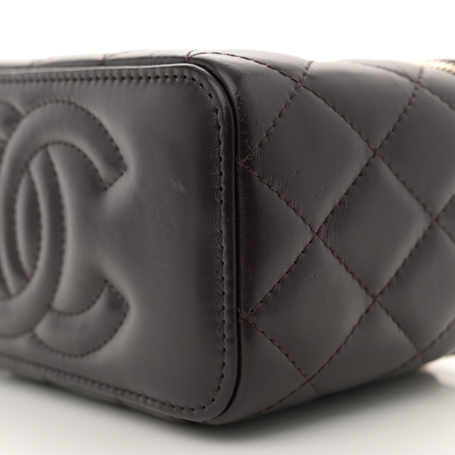 Chanel Lambskin Quilted Small Pillow Crush Vanity Case With Chain Black 10 of 10