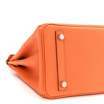 Hermes Togo Birkin 25 Orange 9 of 12