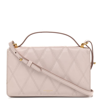 Givenchy Goatskin Quilted GV3 Strap Wallet Pale Pink 1 of 10