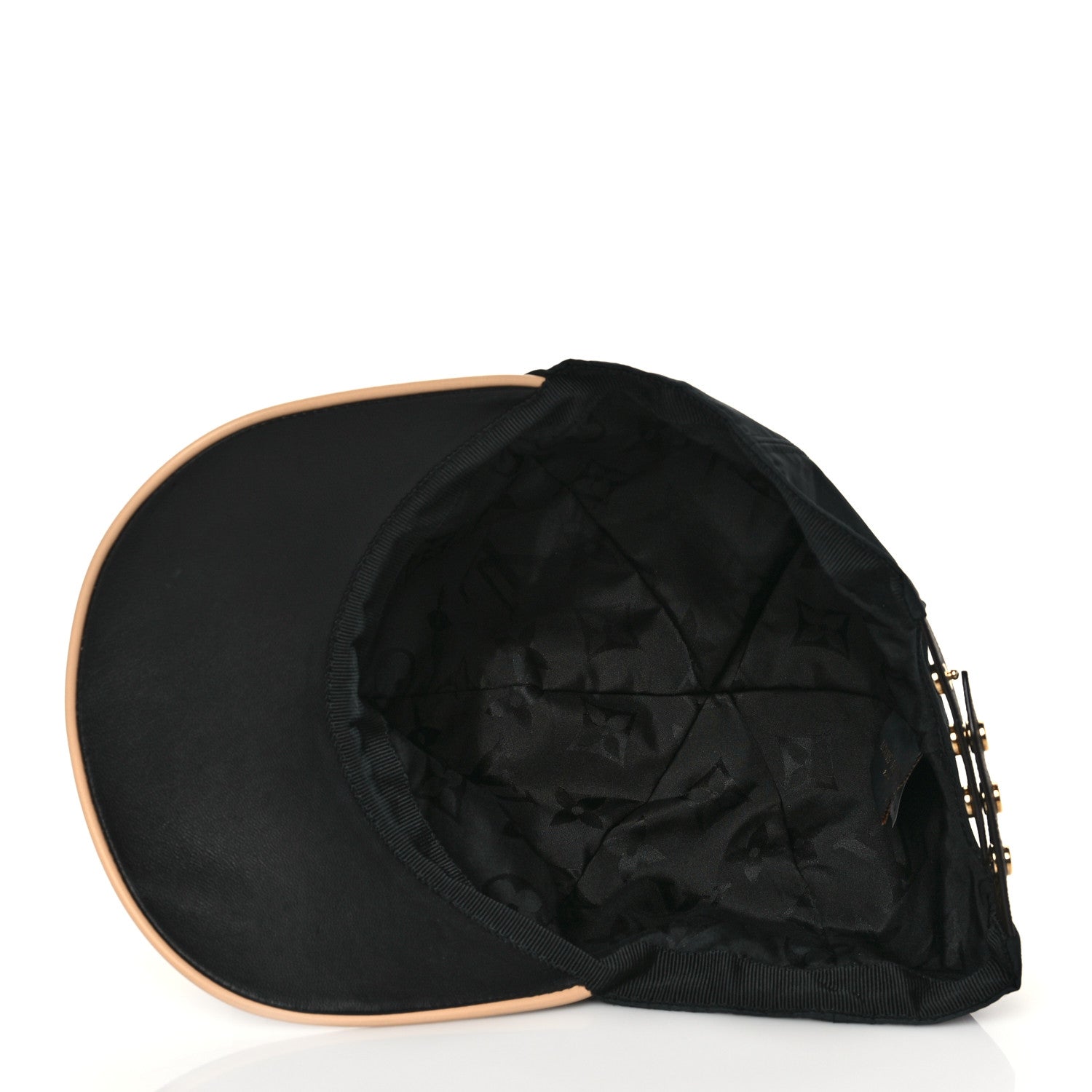 Louis Vuitton Polyester Silk Monogram LV Get Ready Cap M Black 6 of 7