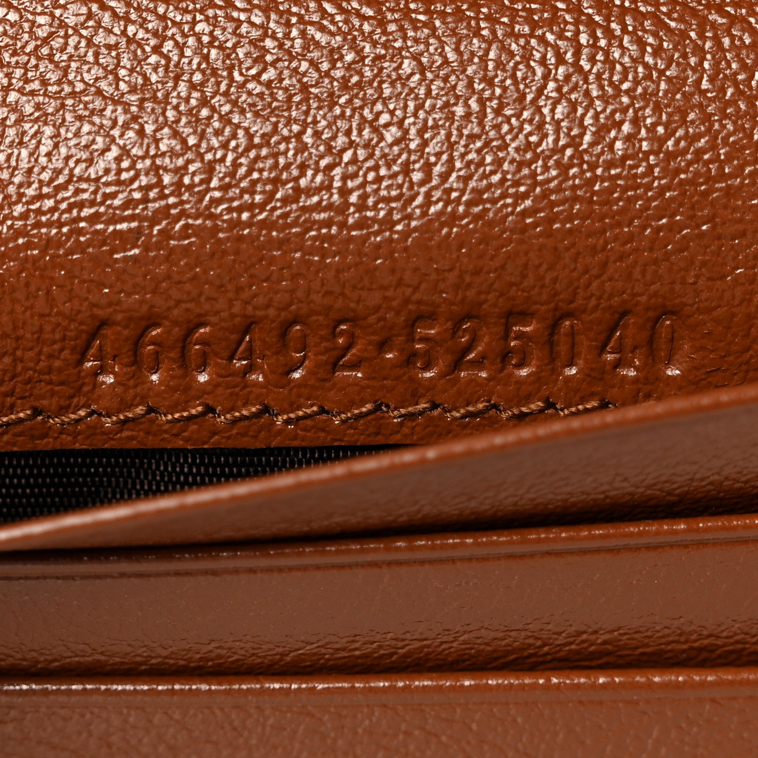 Gucci Azalea Calfskin Matelasse Diagonal Torchon GG Marmont Card Case Wallet Brown 7 of 10