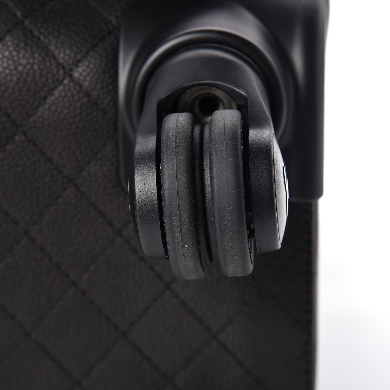 Chanel Caviar Stitched Trolley Rolling Luggage Black 9 of 15