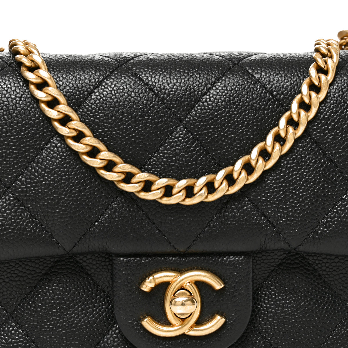 Chanel Caviar Quilted Mini Sweetheart Rectangular Flap Black 8 of 10
