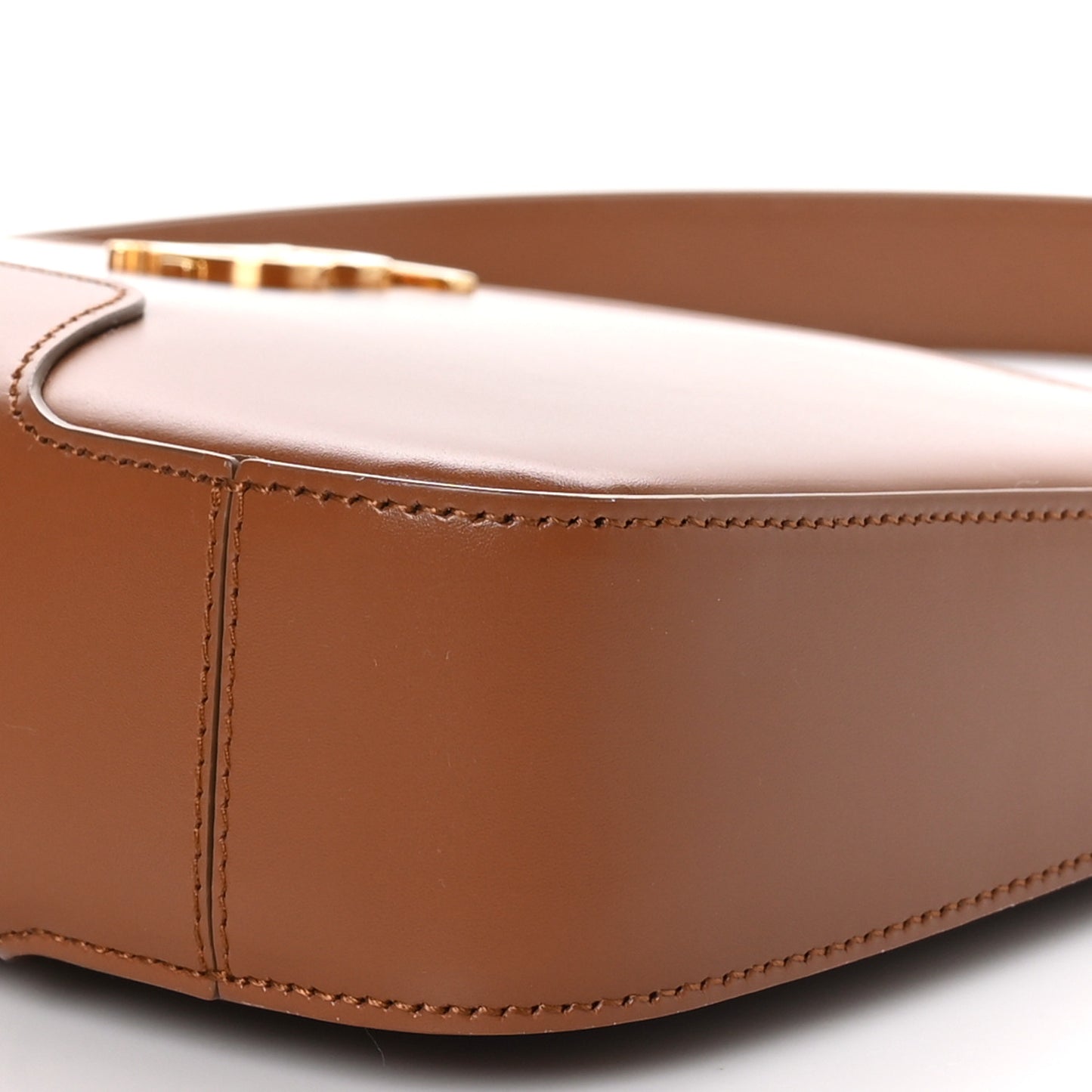 Smooth Calfskin TB Shoulder Bag Warm Tan