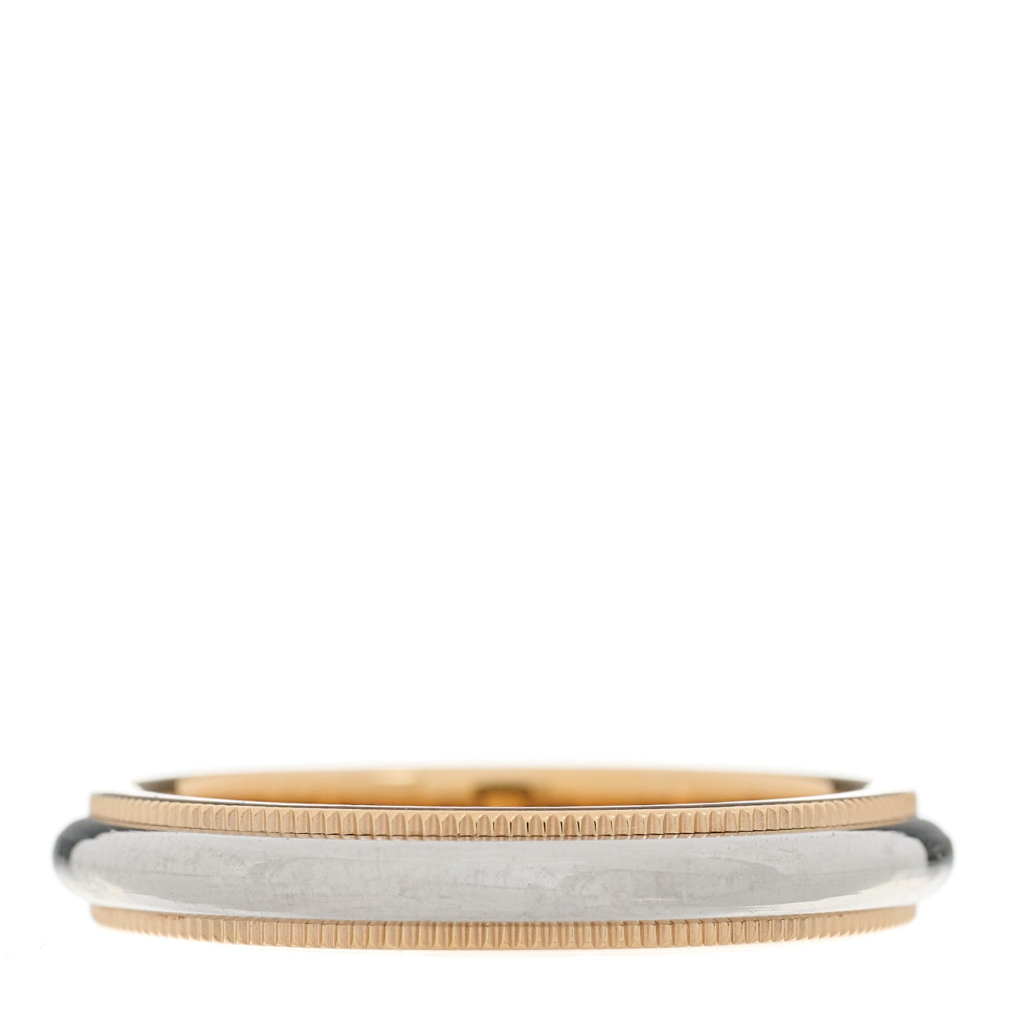 Platinum 18K Rose Gold 3mm Together Milgrain Wedding Band Ring 57 8