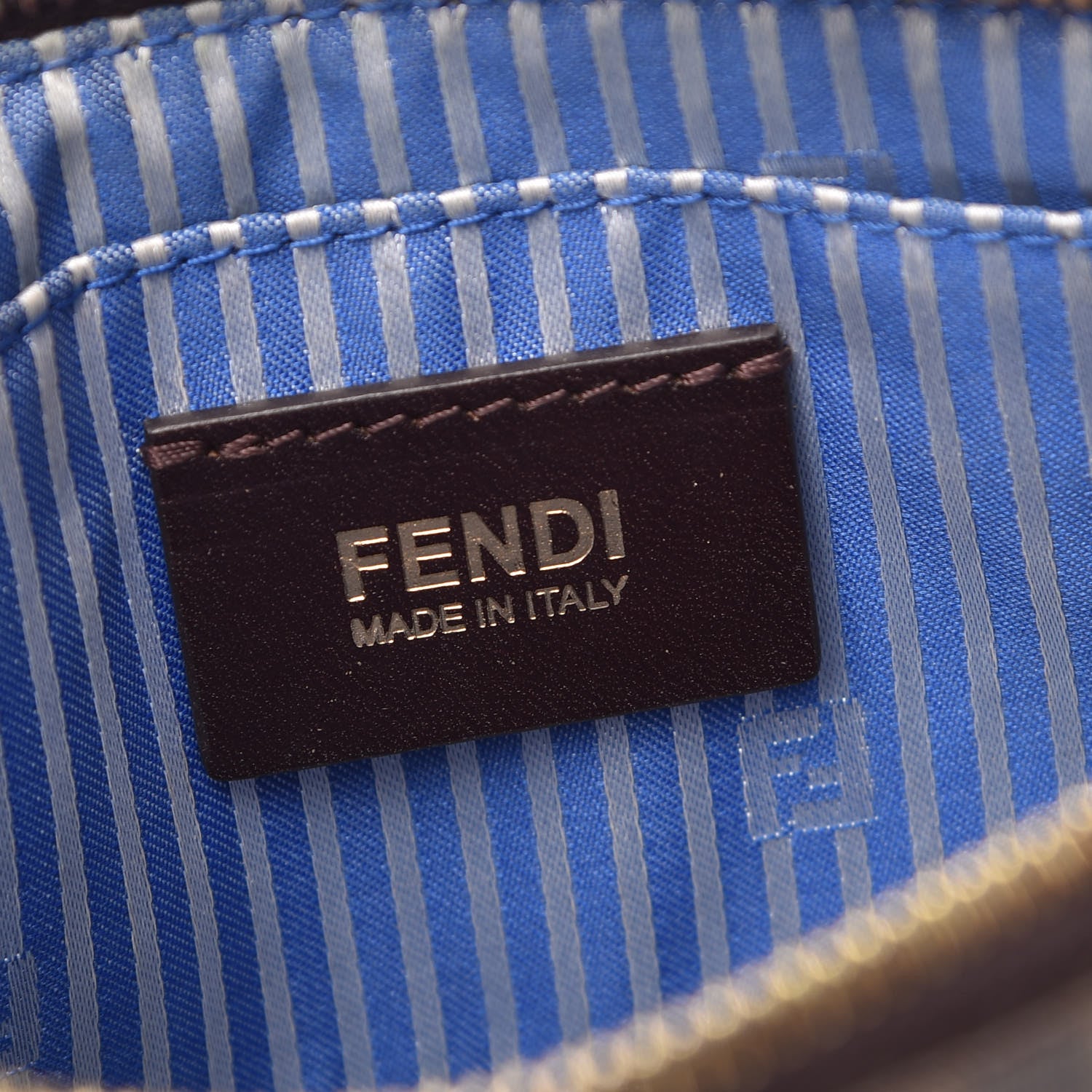 Fendi Zucca Spalmati American Flag Pochette Tobacco 6 of 9
