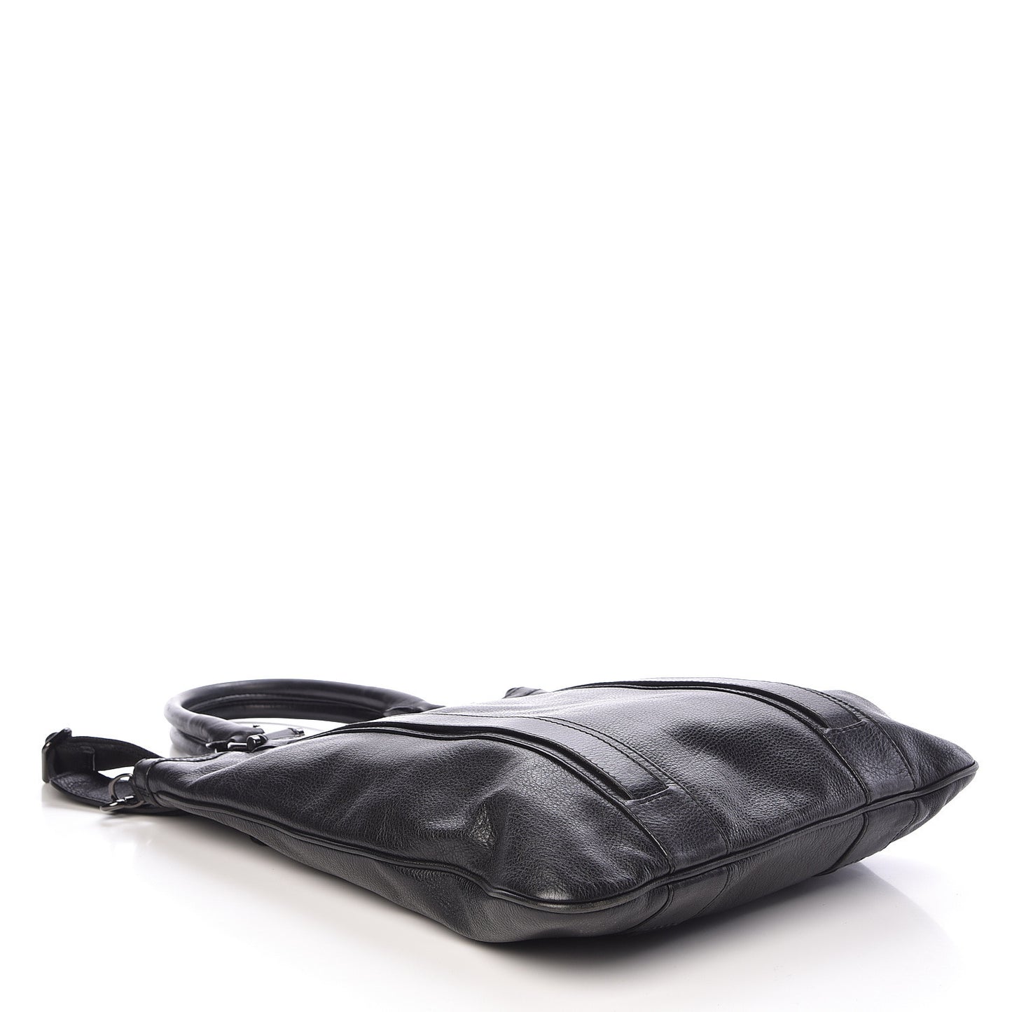 Grainy Calfskin Tote Black