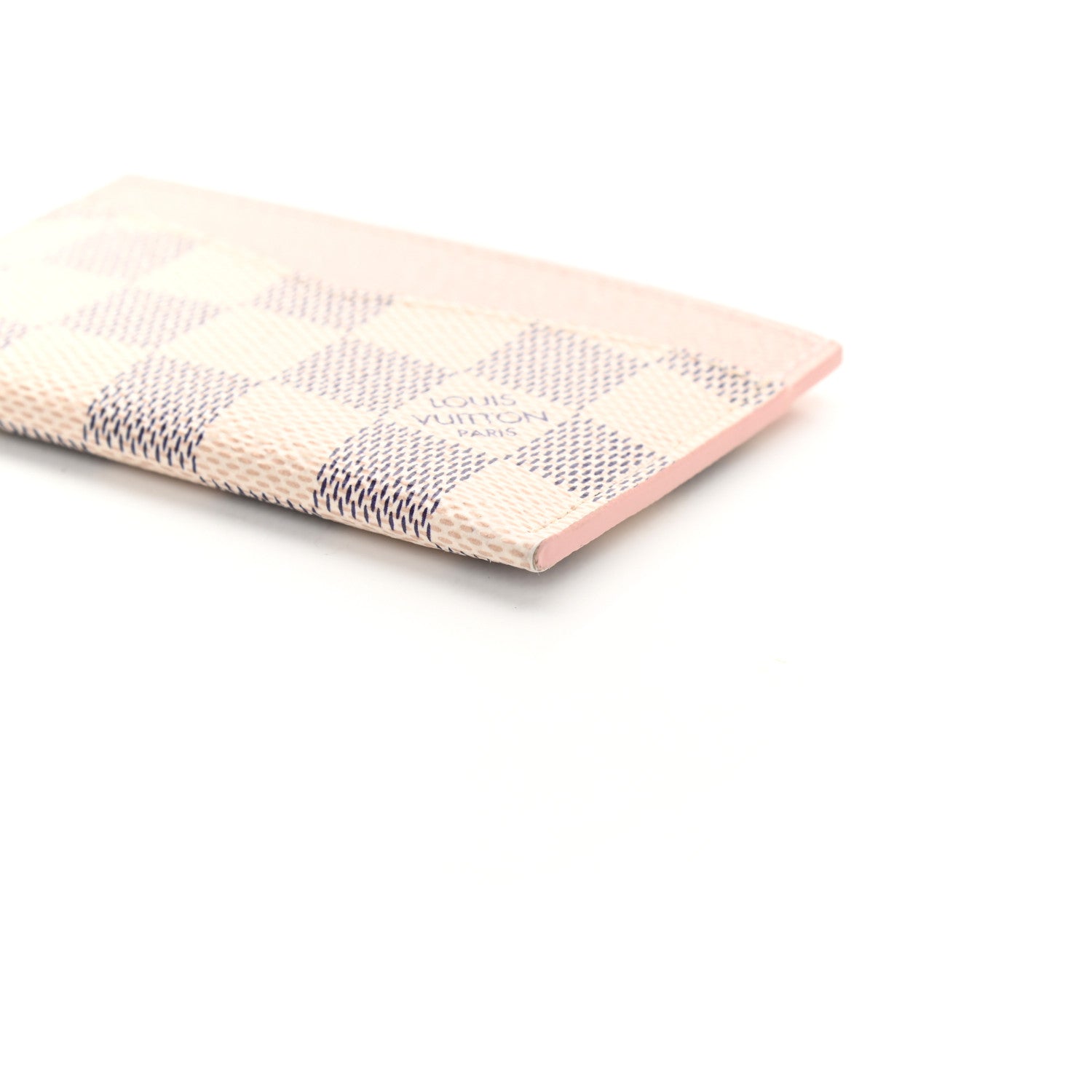 Louis Vuitton Damier Azur Daily Card Holder Rose Ballerine 8 of 9