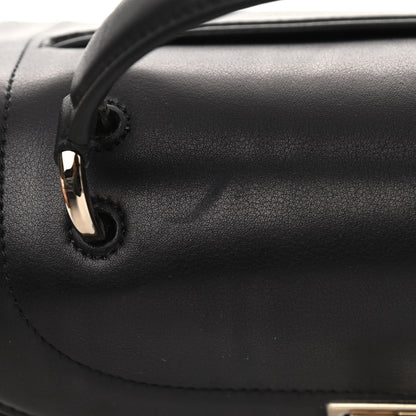 Salvatore Ferragamo Calfskin Sofia Rainbow Top Handle Bag Black 11 of 12