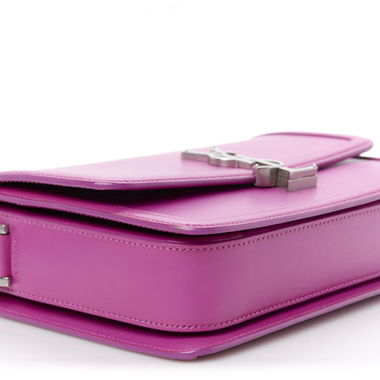 Saint Laurent Box Calfskin Monogram Medium Solferino Satchel Fuchsia 10 of 11