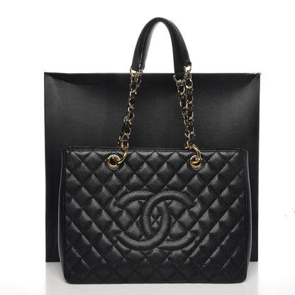 Chanel Caviar Quilted Grand Shopping Tote GST Black 8 of 8
