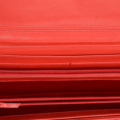 Chanel Matte Snakeskin Ultimate Stitch Flap Clutch With Chain Red 5 of 8