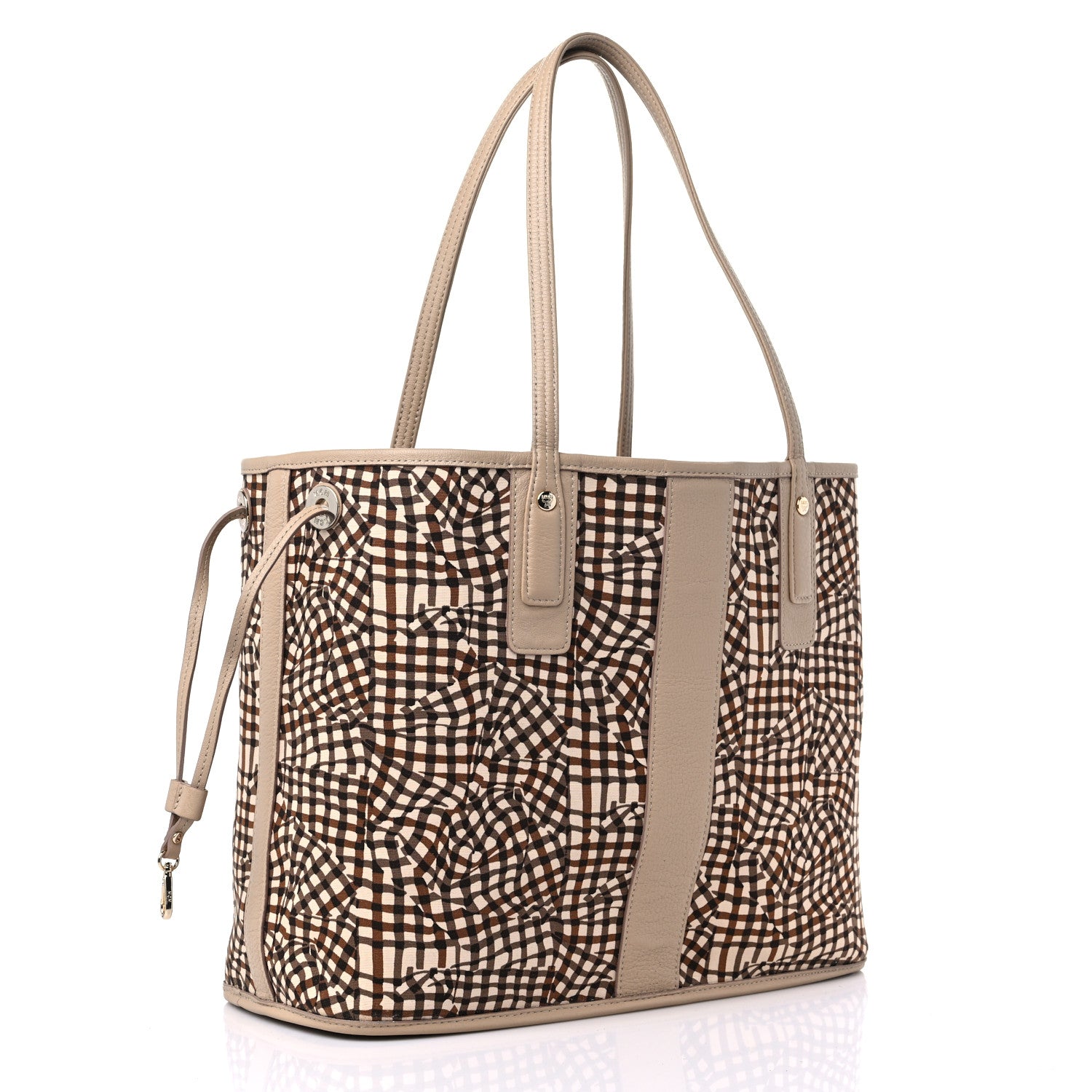 MCM Visetos Medium Liz Reversible Shopper Tote Beige 9 of 12