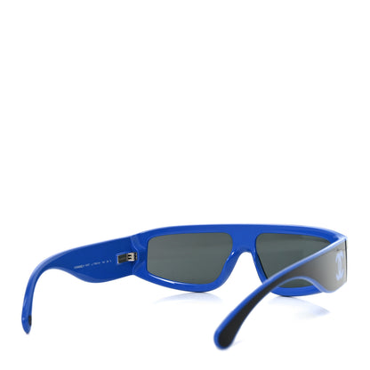 Chanel Acetate Cat Eye Sunglasses 6057 Black Blue 4 of 7