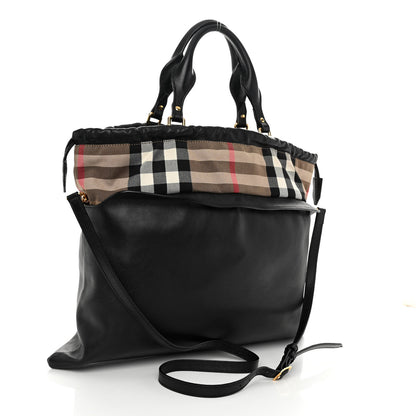 Burberry Calfskin House Check Big Crush Black 3 of 12