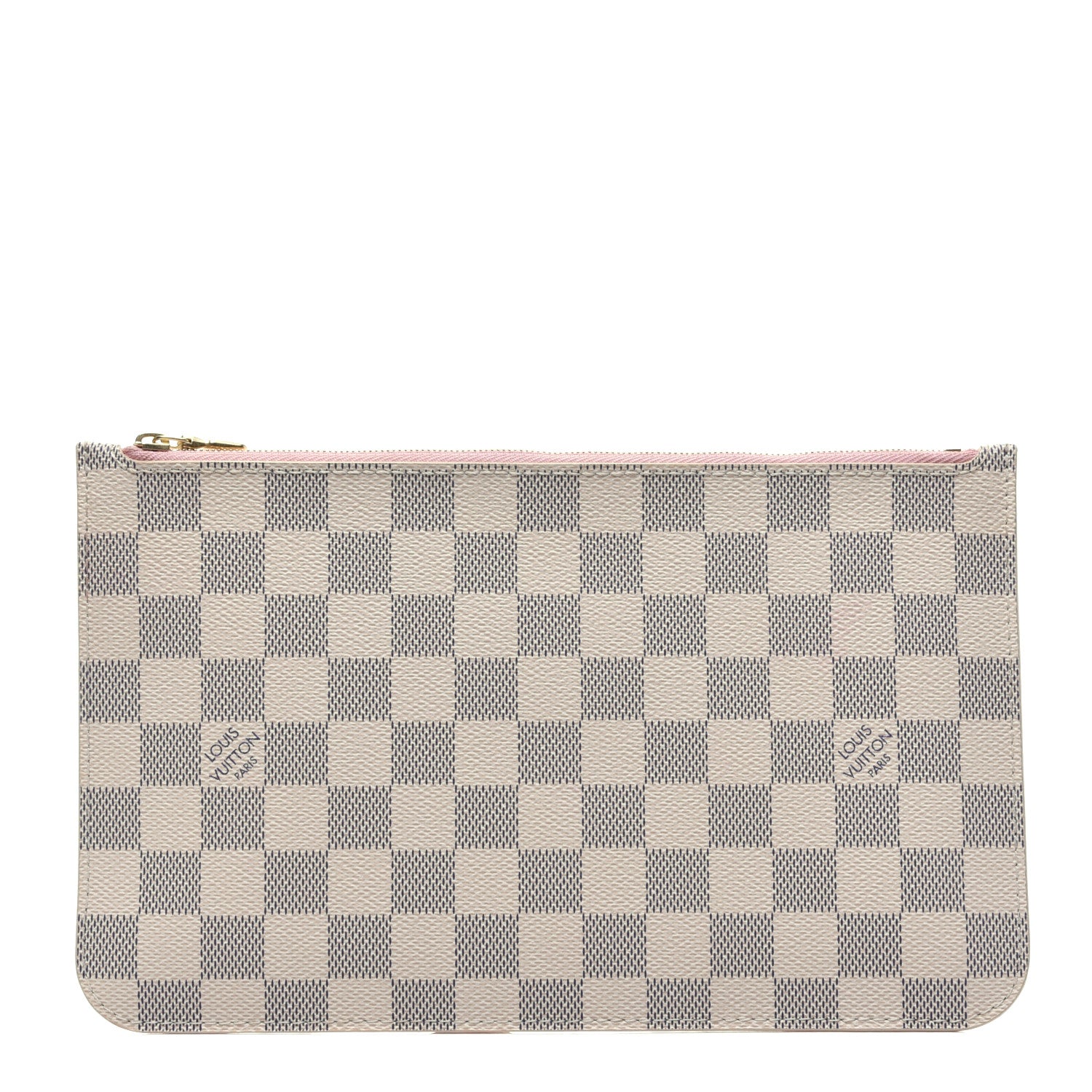 Louis Vuitton Damier Azur Neverfull MM GM Pochette Rose Ballerine 1 of 9