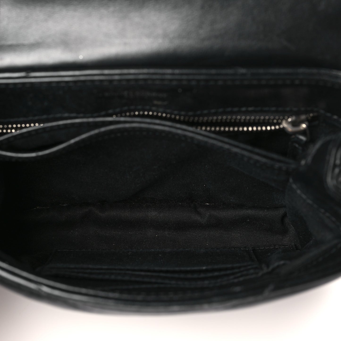 Calfskin Y Quilted Monogram Toy Loulou Crossbody Bag Black