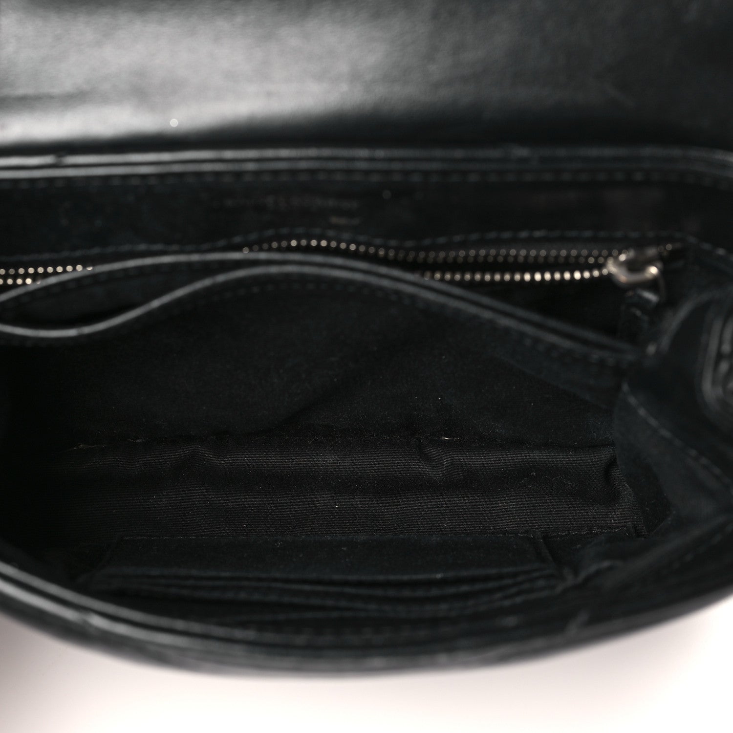 Saint Laurent Calfskin Y Quilted Monogram Toy Loulou Crossbody Bag Black 5 of 10