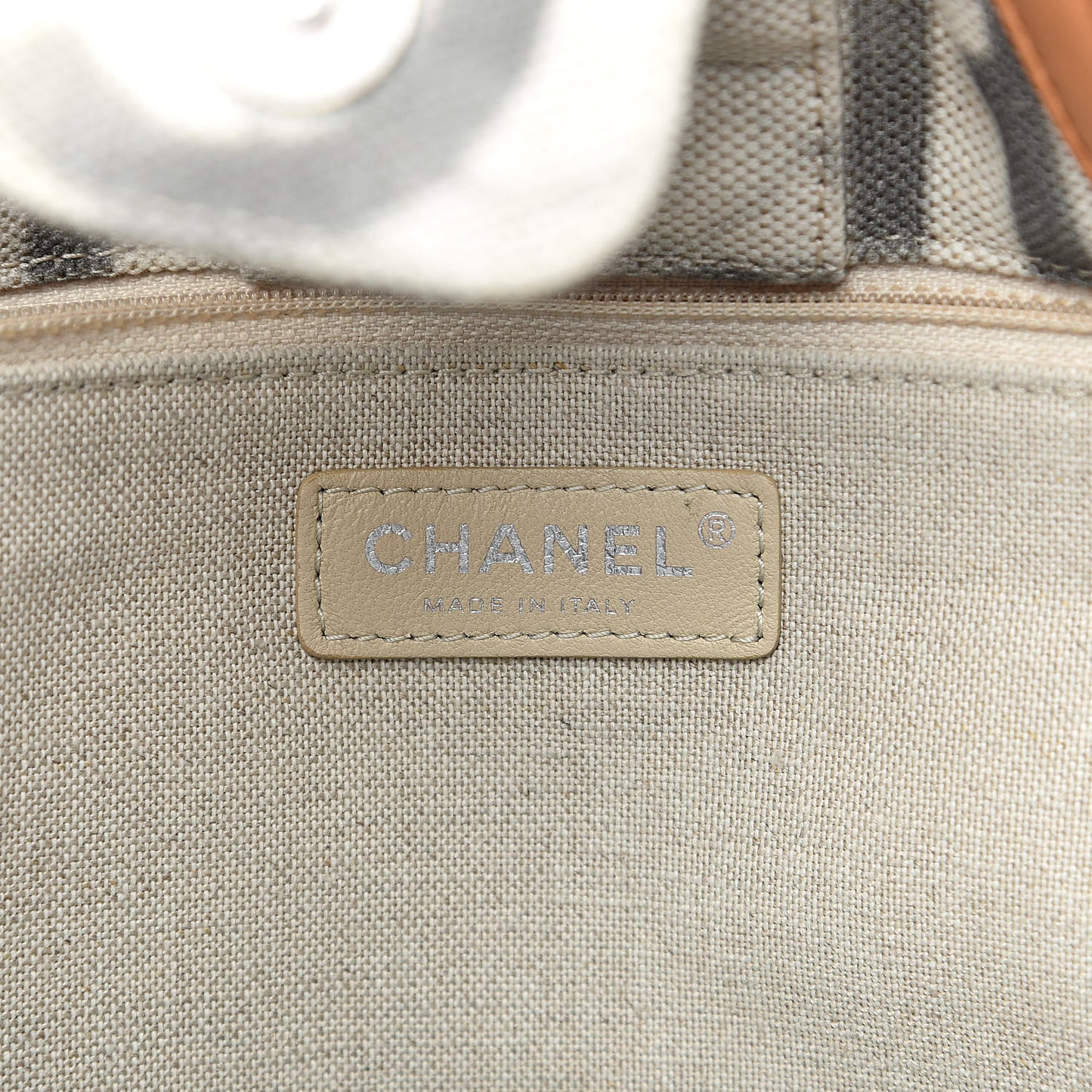 Canvas Large Iliad Shopping Tote Beige