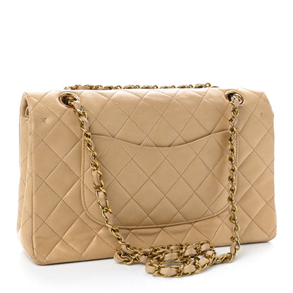 Chanel Lambskin Quilted Medium Double Flap Beige 2 of 4