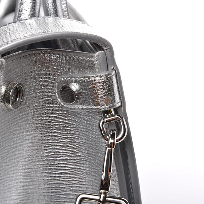 Christian Dior Metallic Grained Calfskin Mini Diorever Flap Silver 8 of 8