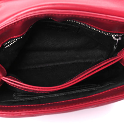 Saint Laurent Calfskin Y Quilted Monogram Toy Loulou Crossbody Bag New Lipstick 5 of 14
