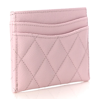 Chanel Caviar Quilted Card Holder Pink 3 of 12