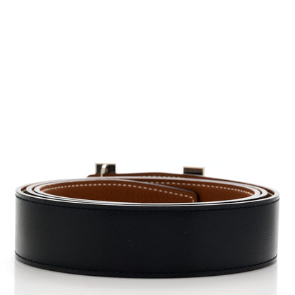 Hermes Box Togo 32mm H Belt 95 Black Gold 2 of 5