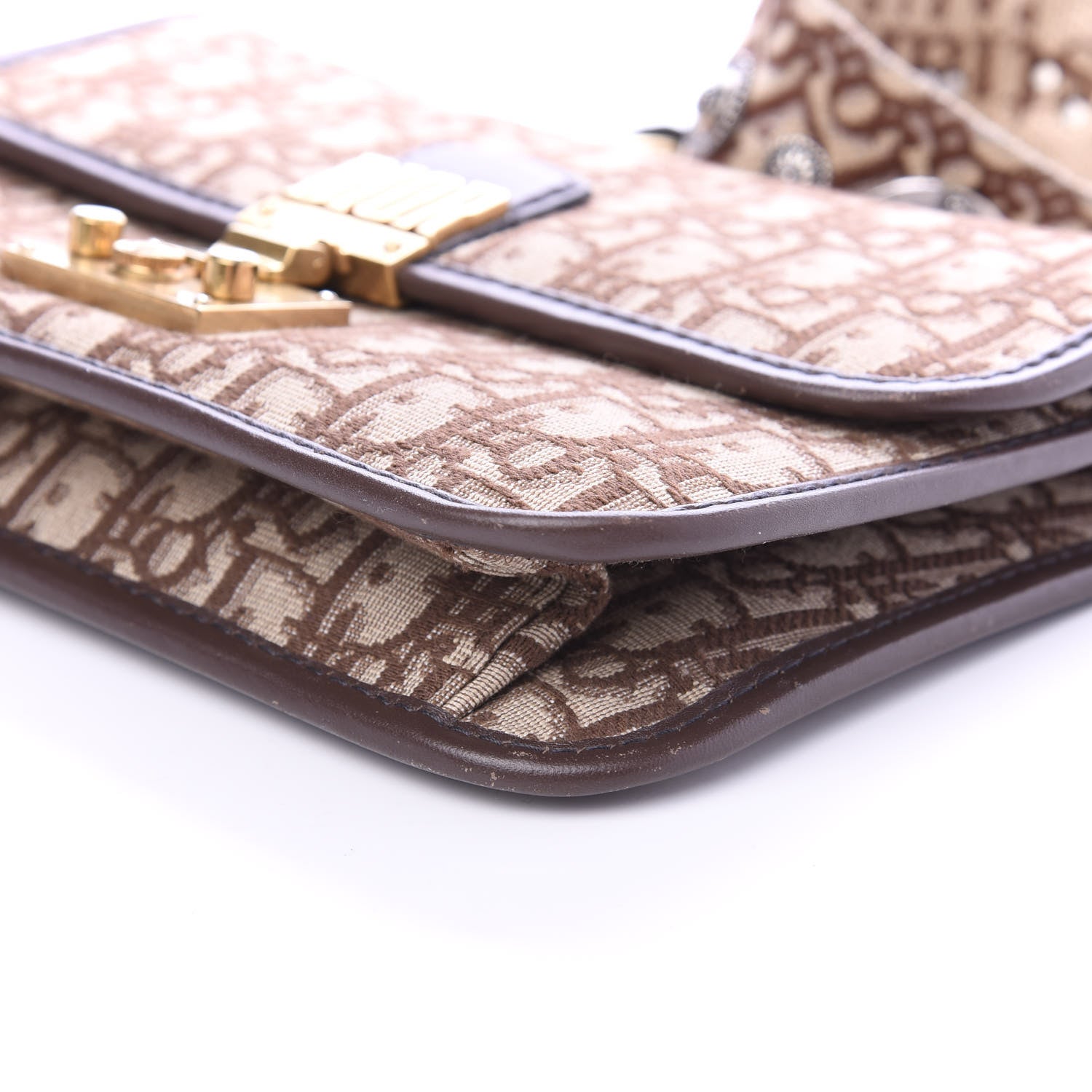 Christian Dior Oblique DiorAddict Flap Bag Brown 7 of 9