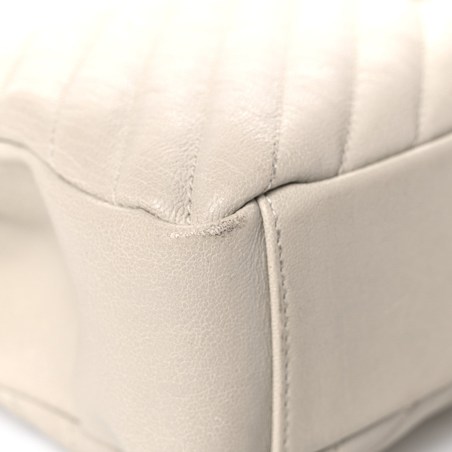 Saint Laurent Sheepskin Matelasse Chevron Monogram Medium College Bag Crema Soft 10 of 22