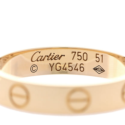 Cartier 18K Yellow Gold 3.5mm LOVE Wedding Band Ring 51 5.75 4 of 4