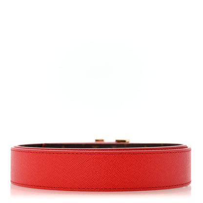 Louis Vuitton Monogram 30mm LV Initiales Reversible Belt 80 32 Coquelicot 4 of 10