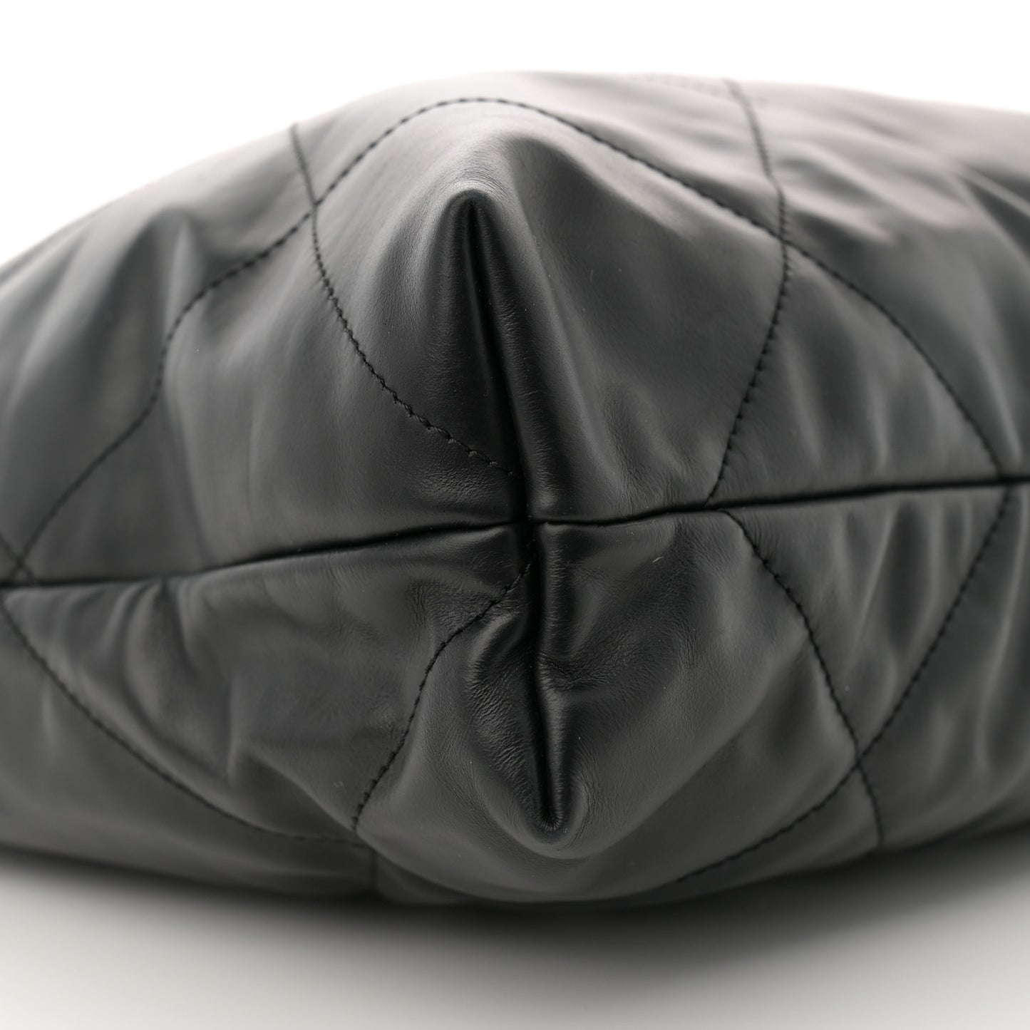Calfskin Quilted Chanel 22 Black