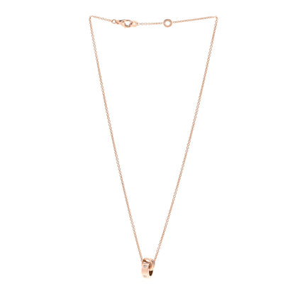 Bulgari 18K Rose Gold Diamond BVLGARI BVLGARI Link Pendant Necklace 3 of 5