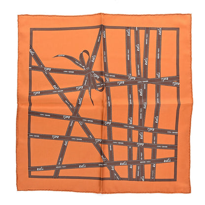 Hermes Silk Bolduc Pocket Square Scarf 1 of 4